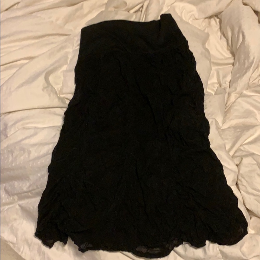 Surrealist Black Lace Skirt